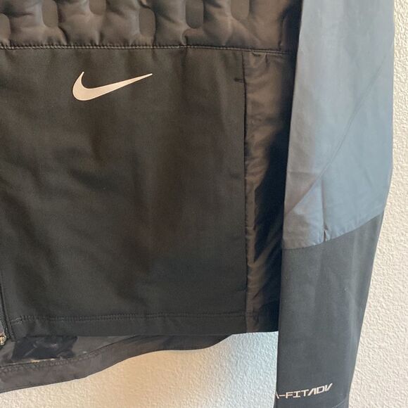 NWT-Nike-Women’s quilted padded ThermaFIT ADV down jacket black-Size Medium - Picture 8 of 13